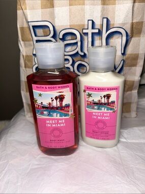 Bath & Body Works “Meet Me in Miami” Body Lotion& Body Wash set NWT